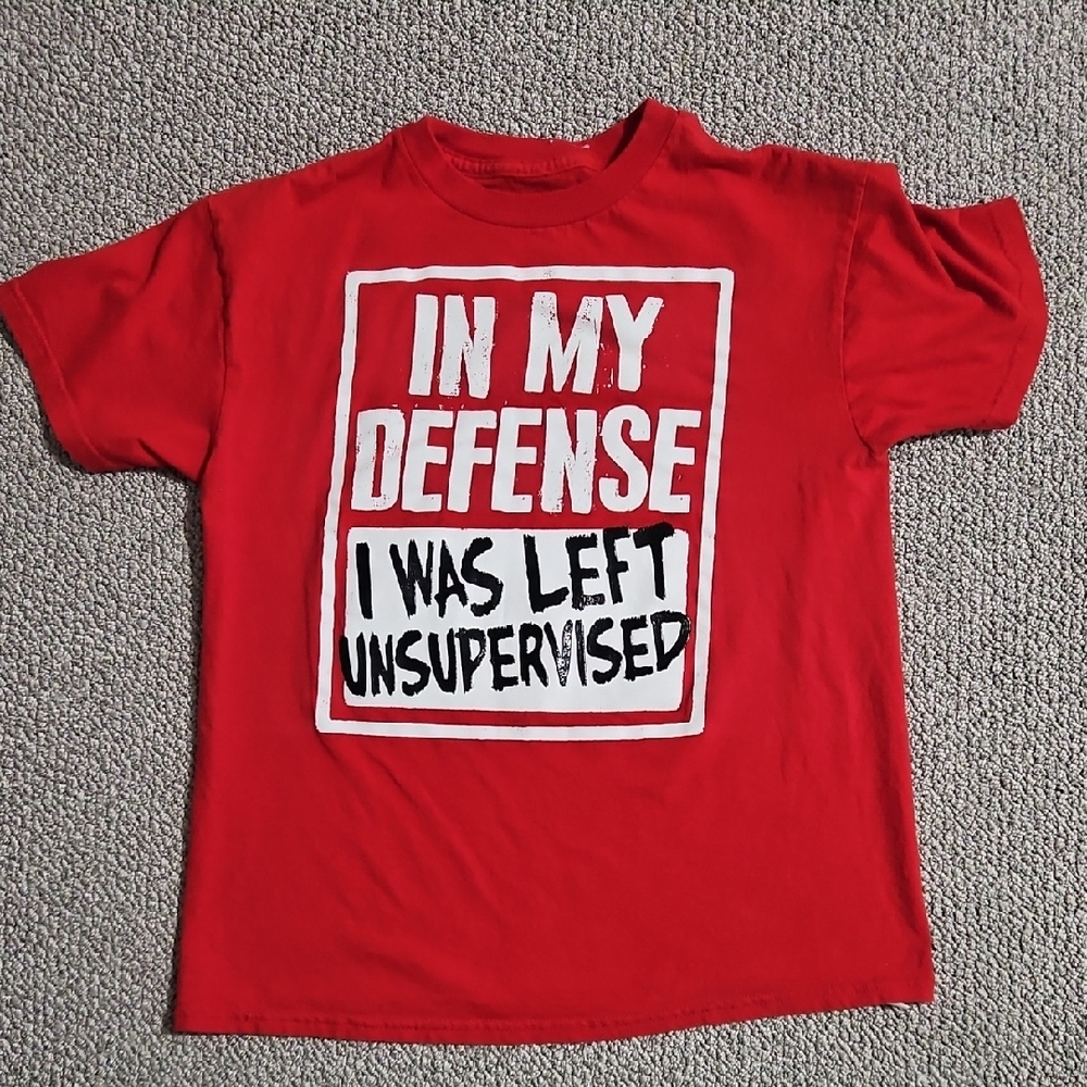 Fifth Sun Red and White Short Sleeve Tee Bold Graphic